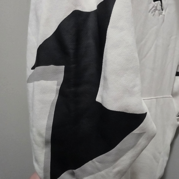 Jordan White Hoodie with Black Logo - Picture 4 of 6